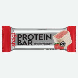 Батончик протеиновый Protein Rex Shagi со вкусом клубники, 40 г