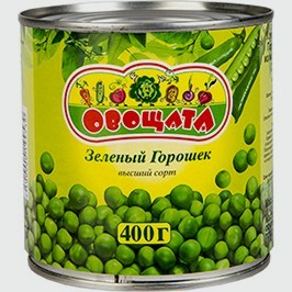 Зеленый горошек Овощата, 400 г
