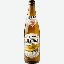 Пиво Лещ, Светлое, Фильтрованное, 0,44 Л
