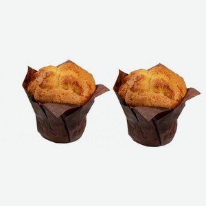 Маффин АШАН лимонный с кондитерской крошкой, 2 шт