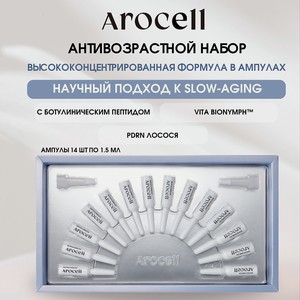 AROCELL Сыворотка-концентрат с ботулиническим пептидом и PDRN лосося против морщин Botulcare Ex Kit, 1 шт.