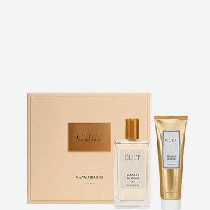 CULT Подарочный набор Mango Bloom, Парфюмерная вода, спрей 100 мл + Крем для рук 100 мл