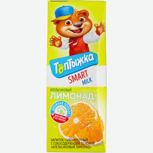 Напиток Топтыжка сывороточный апельсиновый лимонад 200г