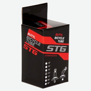 Камера велосипедная STG автониппель 33 мм бутил, 12х1,75/2,125 