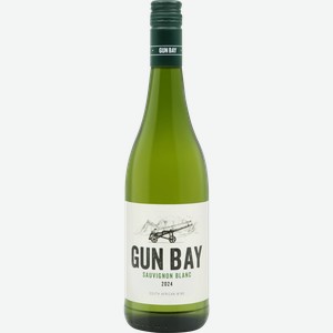 Вино GUN BAY Sauvignon Blanc Western Cape сортовое динарное белое сухое, 0.75л