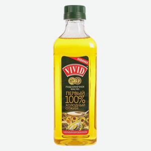 Масло подсолнечное Vivid Extra Virgin нерафинированное, 0,5 л