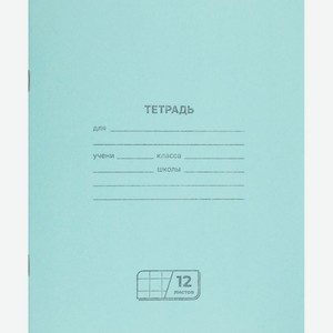 Тетрадь BG 12л, крупная клетка, Россия