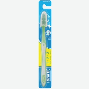 Щетка зубная ORAL-B®, 1-2-3, Средней жесткости, 1штука