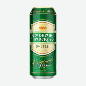 Пиво светлое  Кружечка чешского , 0,43 л, 4,3 %