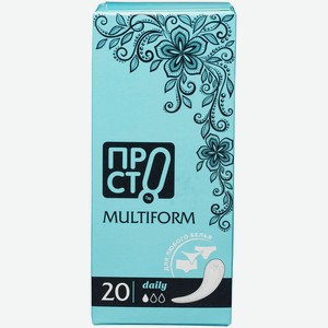Прокладки ежедневные Daily multiform Пр!ст, 20шт
