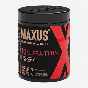 Ультратонкие гладкие презервативы X-Edition Ultra Thin Maxus 12шт