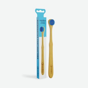 NORDICS Щетка для языка бамбуковая Blue, 1 шт.