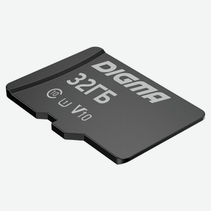 Флеш карта microsdhc 32GB DIGMA CARD10 V10 + adapter