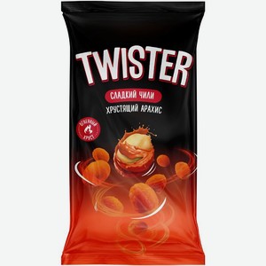 Арахис Twister в хрустящей оболочке со вкусом чили, 100г, 100 г