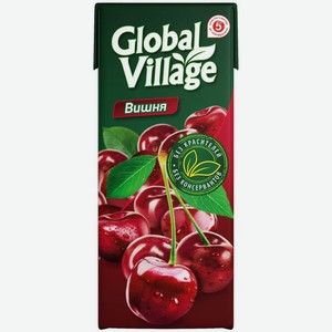 Нектар Global Village вишня 200мл, 200 мл