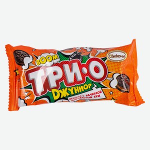 Печенье ТРИО Джуниор с начинкой шоколадный бум 45 гр Акконд