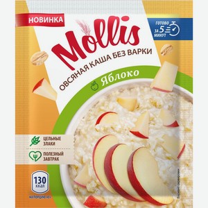 Каша Mollis овсяная с яблоком 40г