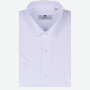 DS001T-1k Рубашка муж. с кор.рук бел.42-43