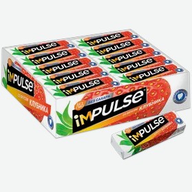 Жевательная резинка Impulse со вкусом клубники, 14 г