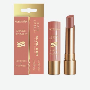 ALVIN D’OR Оттеночный бальзам для губ  NUTRITION & HYDRATION , 02 Пыльная роза