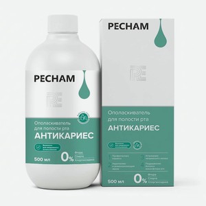 PECHAM Ополаскиватель для полости рта, антикариес, 1 шт.