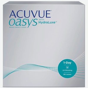 ACUVUE Однодневные контактные линзы ACUVUE OASYS 1-DAY with HydraLuxe 90 шт., 14,3 / 8.5 / -1.50