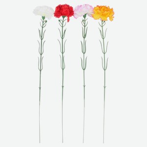 Цветок искусственный Гвоздика, 50 см, 1 шт в ассортименте
