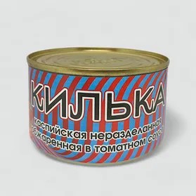 Килька каспийская неразделанная обжаренная в томатном соусе  Во СТО Крат , 240 г