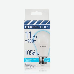 Лампа светодиодная Ergolux 11Вт 4500К холодный свет Е27