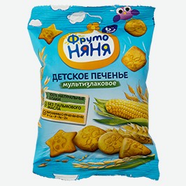 Печенье Фрутоняня, Мультизлаковое, 50 Г