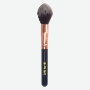 BEAUTY4LIFE Кисть для хайлайтера факел, цвет: черный