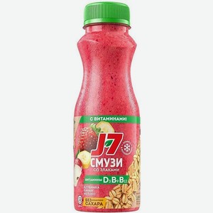 Смузи J7 Клубника-Банан-Яблоко 0,3л