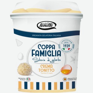 Десерт Tonitto Coppa Famiglia Crema замороженный 500г, 1 л