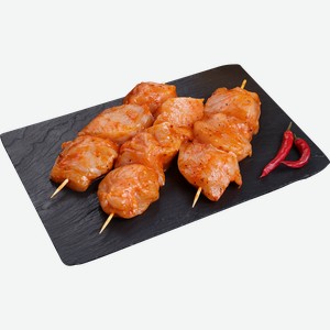 Шашлык из куриного филе ЛЕНТА FRESH в маринаде манго-чили