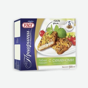 Котлеты Рыбные С/м В Панировке Порции С Семенами Приорити Вичи 300г