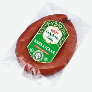 Колбаса Идель Кавказская Халяль полукопченая весовая 200 г
