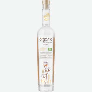 Водка ORGANIC Cotton honey 40%, 0.5л