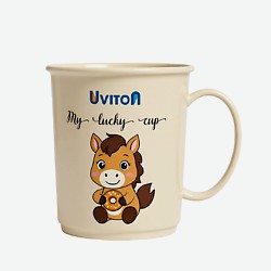 Кружка с ручками для самостоятельного питья (лошадка)