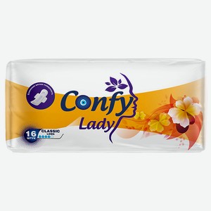 CONFY LADY Прокладки гигиенические женские Classic Long, 16 шт.