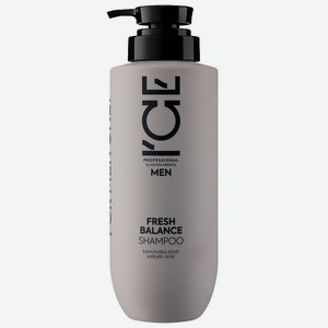 ICE by NATURA SIBERICA Мужской шампунь для жирных волос Men Fresh Balance Shampoo, 400 мл