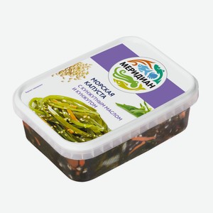 Салат из морской капусты с кунжутным маслом и кунжутом Мерид