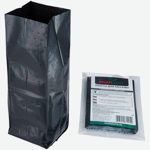Пакеты Multidacha для рассады чёрные 500мл, 10шт