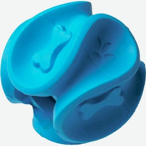 Игрушка Homepet Silver Series Мяч фигурный для чистки зубов для собак синий 5.8х5.2см 1шт., 1 шт