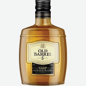 Коньяк Fathers Old Barrel 5-летний российский 40% 250мл, 250 мл