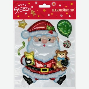Наклейки Seasons 3D в ассортименте 1шт., 1 шт