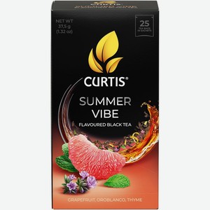 Чай черный Curtis Summer Vibe, 25х1.5г, 25 шт