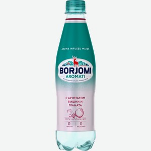 Вода BORJOMI Aromati, вишня и гранат, газированная, 0.5л