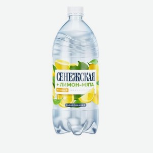 Вода Сенежская лимон-мята газированная, 1,5 л