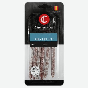 Колбаски мини сыровяленые Casademont Fuet Mini Фуэт с благородной белой плесенью, 90 г