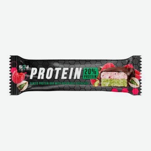 Протеиновый батончик с фисташками и малиной Soj Protein 50г